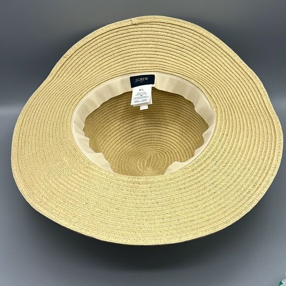 J Crew Paper Straw Hat M/L - Picture 2 of 6